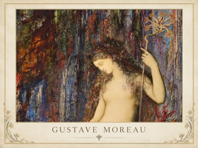 Gustave Moreau The Flower with the Human Head No1 - Juliste