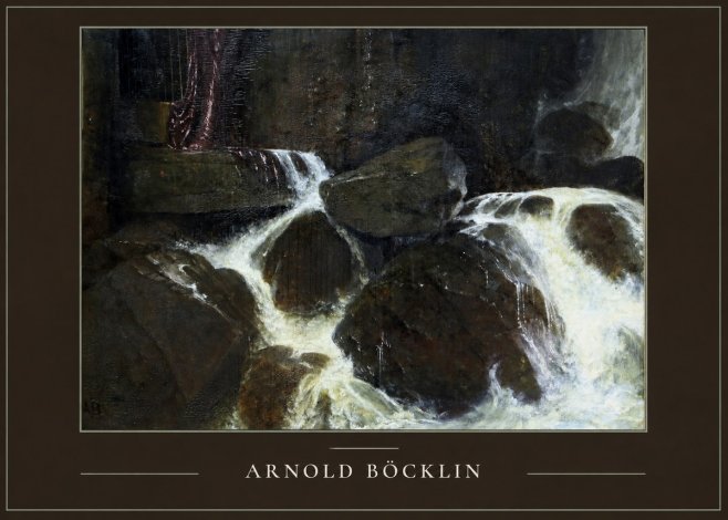 Arnold Böcklin The Nymph of the Waterfall No4 - Juliste