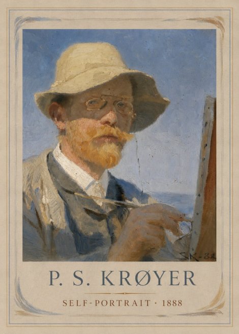 P.S. Krøyer Self-portrait III No1 - Juliste