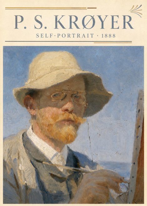 P.S. Krøyer Self-portrait III No5 - Juliste