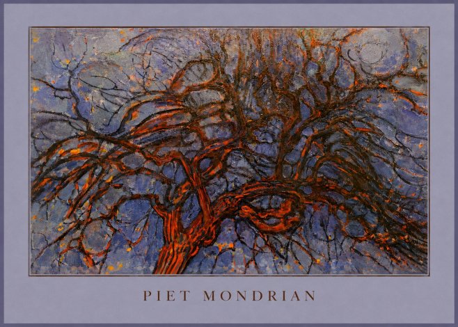 Piet Mondrian The Red Tree No4 - Juliste