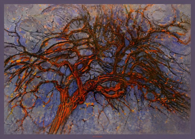 Piet Mondrian The Red Tree No6 - Juliste