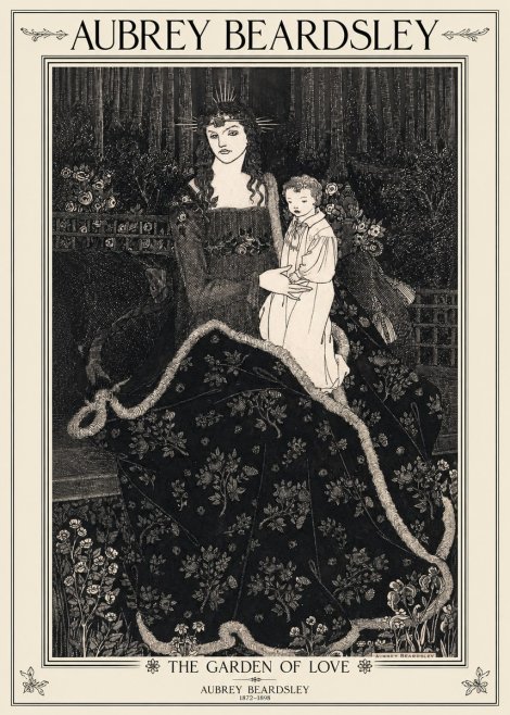 Aubrey Beardsley The Garden of Love No1 - Juliste