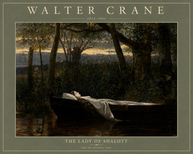 Walter Crane The Lady of Shalott No4 - Juliste