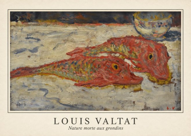 Louis Valtat Nature Morte Aux Grondins No5 - Juliste
