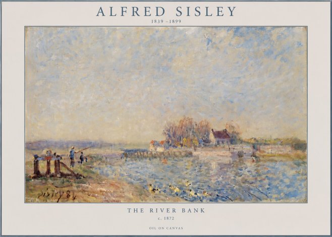 Sisley The River Bank I No2 - Juliste
