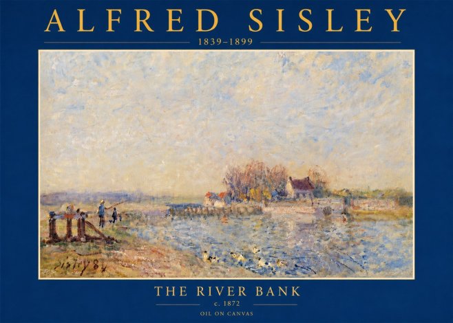 Sisley The River Bank I No5 - Juliste