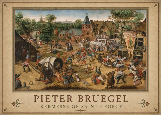 Pieter Bruegel Kermesse of Saint George No1 - Juliste