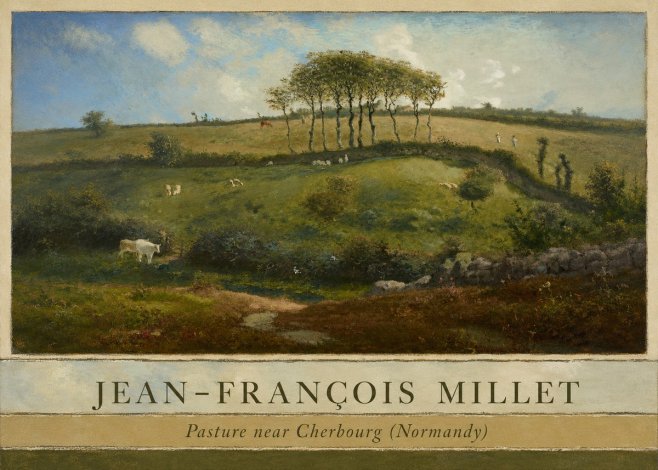 Jean-François Millet Pasture Near Cherbourg (Normandy) No3 - Juliste