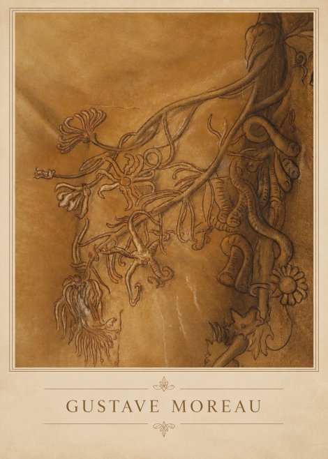 Gustave Moreau Organic Forms Study No2 - Juliste