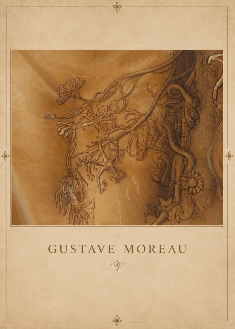Gustave Moreau Organic Forms Study No3 - Juliste
