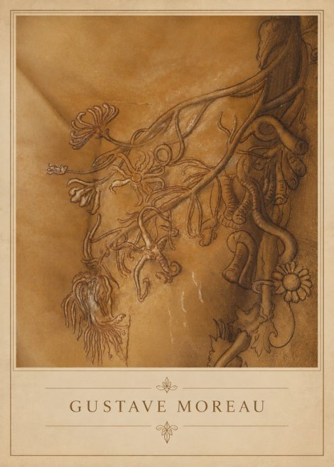 Gustave Moreau Organic Forms Study No4 - Juliste