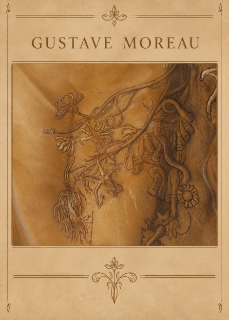 Gustave Moreau Organic Forms Study No5 - Juliste