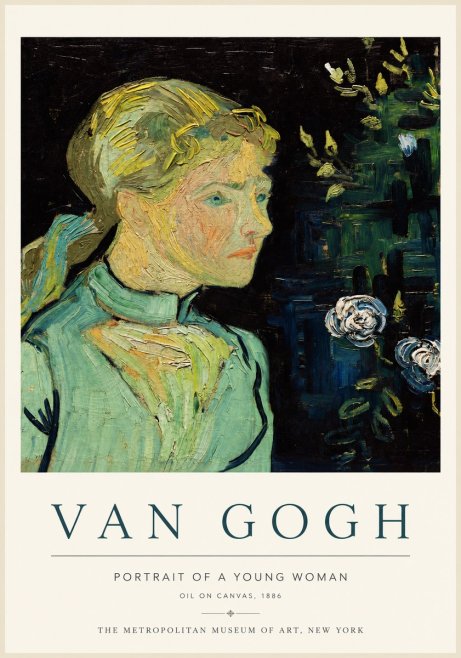 Van Gogh Portrait of a Young Woman No3 - Juliste