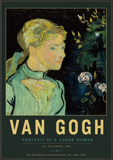 Van Gogh Portrait of a Young Woman No4 - Juliste