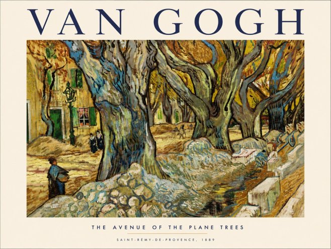 Van Gogh The Avenue of the Plane Trees No3 - Juliste