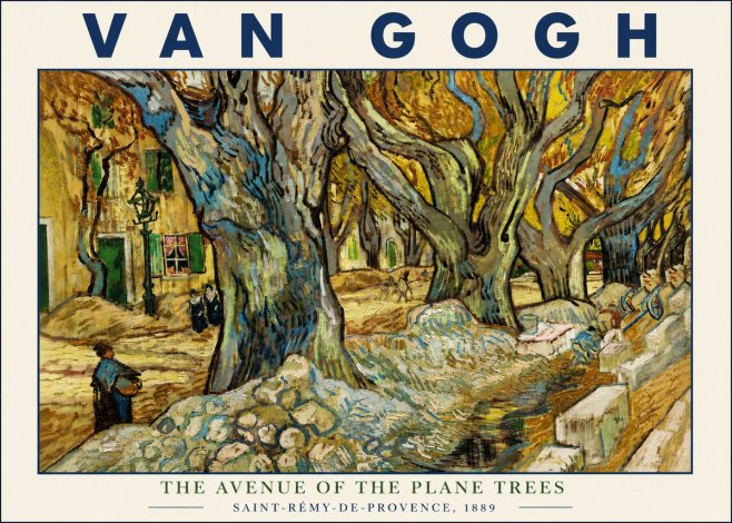 Van Gogh The Avenue of the Plane Trees No4 - Juliste