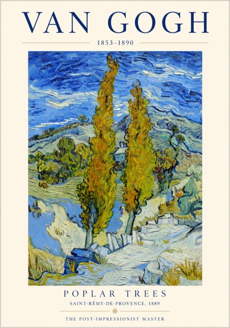 Van Gogh Poplar Trees No1 - Juliste
