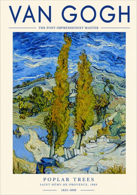 Van Gogh Poplar Trees No3 - Juliste