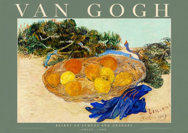 Van Gogh Basket of Lemons and Oranges No2 - Juliste
