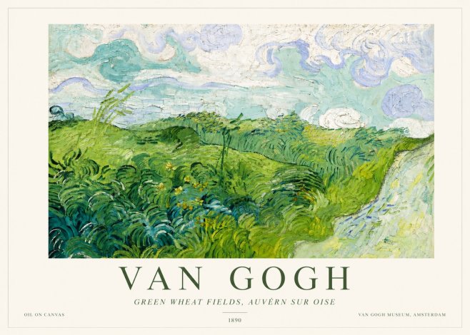 Van Gogh Green Wheat Fields, Auvern Sur Oise No3 - Juliste
