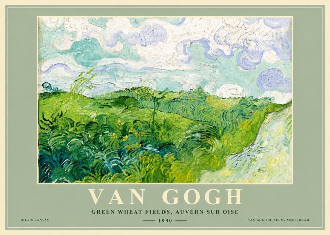 Van Gogh Green Wheat Fields, Auvern Sur Oise No4 - Juliste