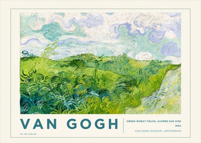 Van Gogh Green Wheat Fields, Auvern Sur Oise No5 - Juliste