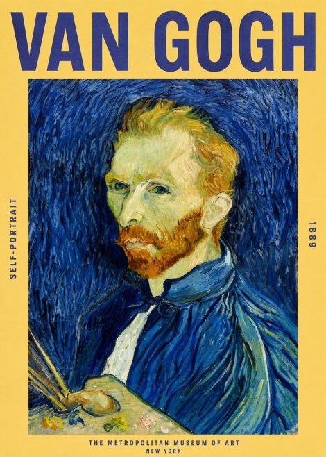 Van Gogh Self-portrait I No2 - Juliste