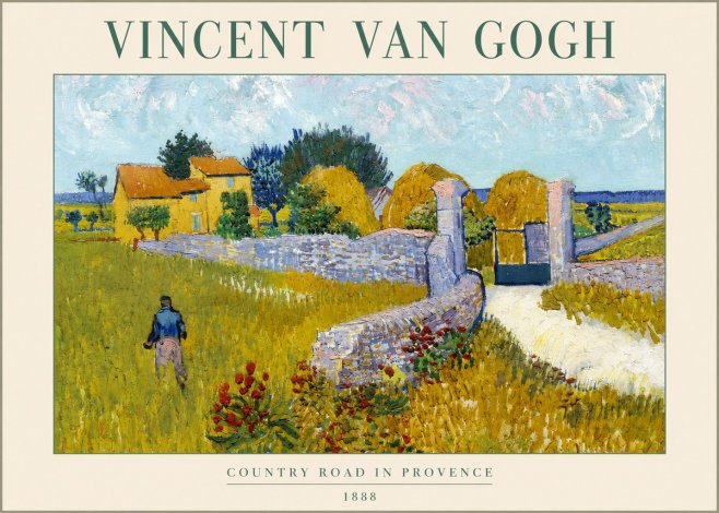 Van Gogh Country Road in Provence I No2 - Juliste