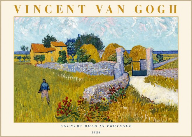 Van Gogh Country Road in Provence I No3 - Juliste