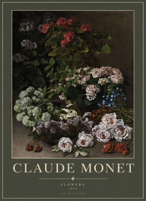 Monet Flowers No2 - Juliste