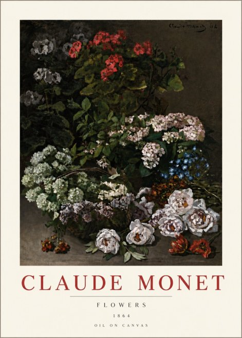 Monet Flowers No6 - Juliste