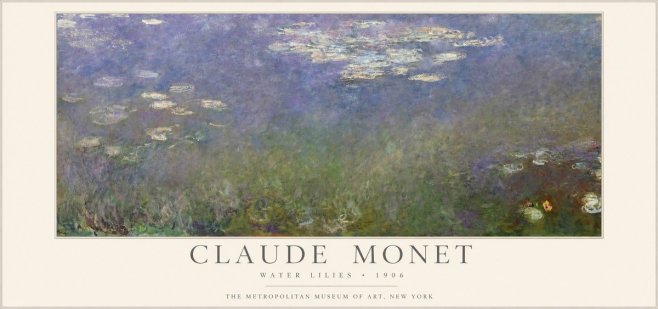 Monet Water Lilies - 1906 No1 - Juliste