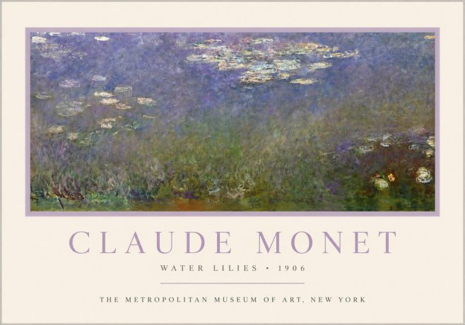 Monet Water Lilies - 1906 No3 - Juliste