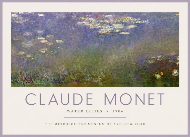 Monet Water Lilies - 1906 No4 - Juliste