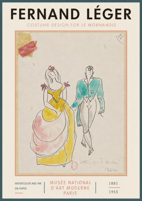 Fernand Léger Costume Pour "Le Mandarin" No3 - Juliste