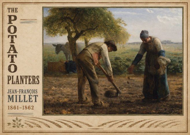 Jean-François Millet The Potato Planters No2 - Juliste