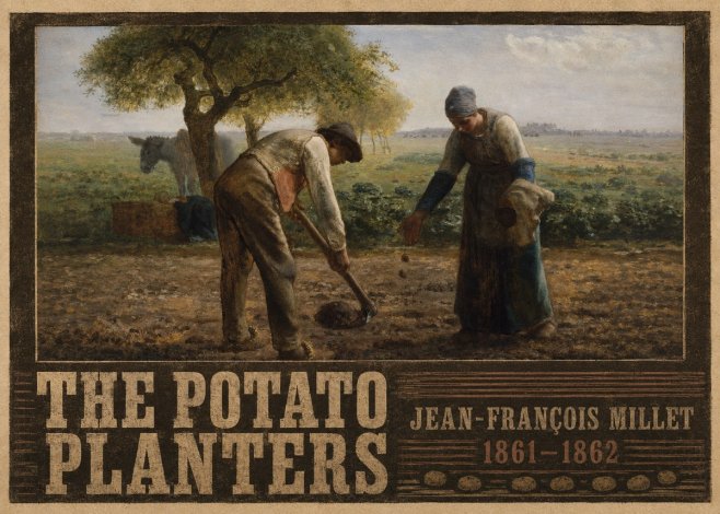 Jean-François Millet The Potato Planters No4 - Juliste