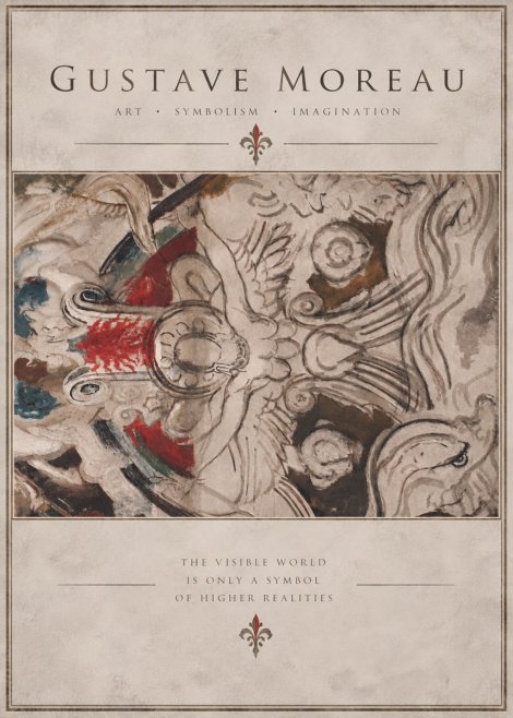 Gustave Moreau Decorative Composition No5 - Juliste