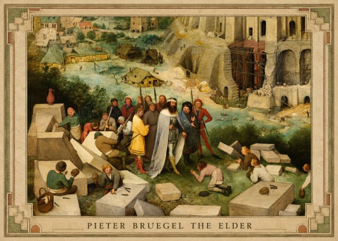 Pieter Bruegel The Tower of Babel XIV No1 - Juliste