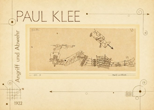 Paul Klee Angriff Und Abwehr No2 - Juliste