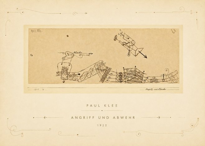 Paul Klee Angriff Und Abwehr No3 - Juliste
