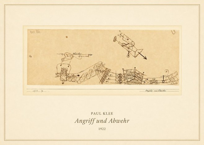 Paul Klee Angriff Und Abwehr No5 - Juliste