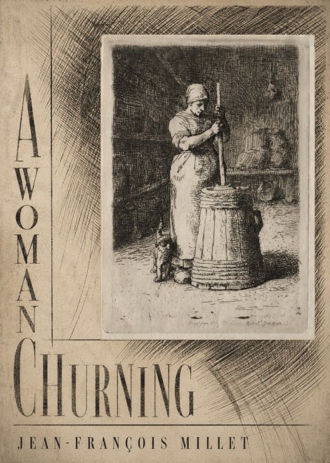 Jean-François Millet A Woman Churning No5 - Juliste