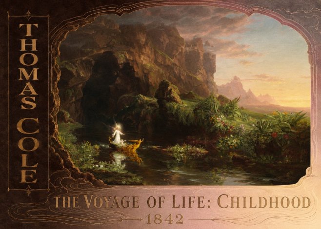Thomas Cole The Voyage of Life: Childhood IV No3 - Juliste