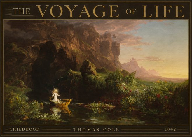 Thomas Cole The Voyage of Life: Childhood IV No4 - Juliste