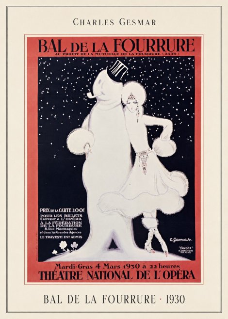 Charles Gesmar Bal De La Fourrure II No4 - Juliste