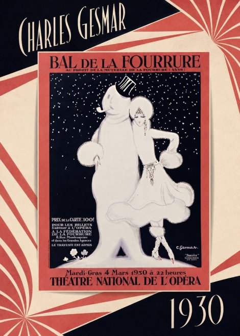 Charles Gesmar Bal De La Fourrure II No5 - Juliste