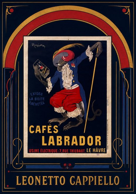 Leonetto Cappiello Cafés Labrador No6 - Juliste