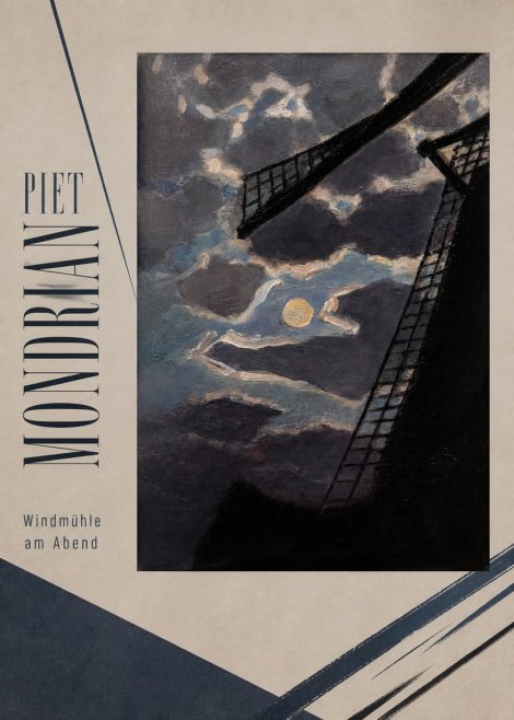 Piet Mondrian Windmühle Am Abend II No2 - Juliste